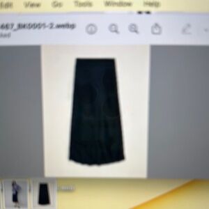 Black Maxi Pencil Skirt for Work